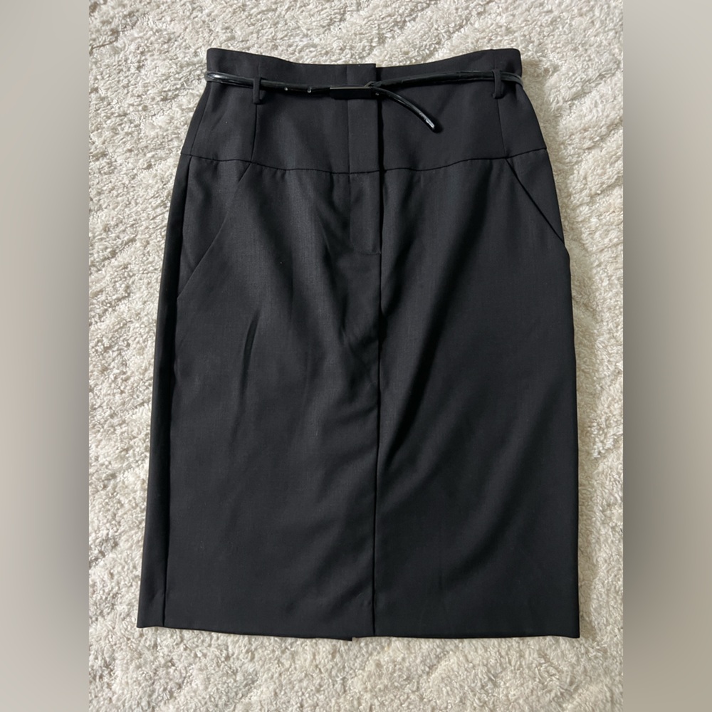 DKNY Black Pencil Skirt Size 2